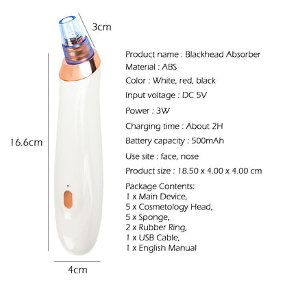 Blackhead instrument pore cleanerelectric