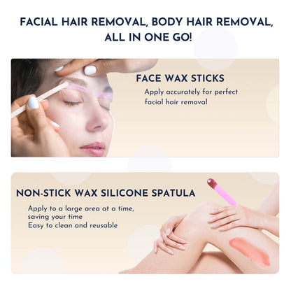 Waxing Kit WUWUVISTA 23 Items Hair Removal