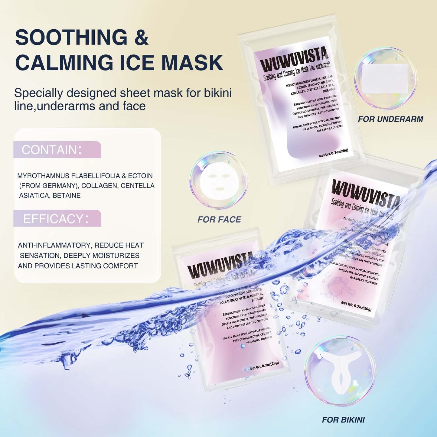 Waxing Kit WUWUVISTA 23 Items Hair Removal